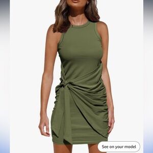 Sleeveless ruched mini dress NWT